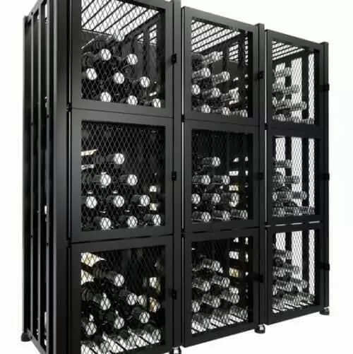 Case & Crate Locker 3 Kit (freestanding wine bottle storage with secure backs)