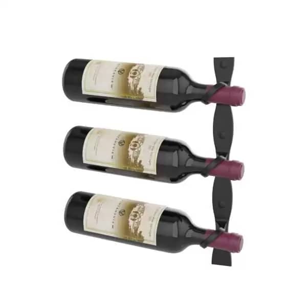 Helix Single 15 (minimalist wall mounted metal wine rack)